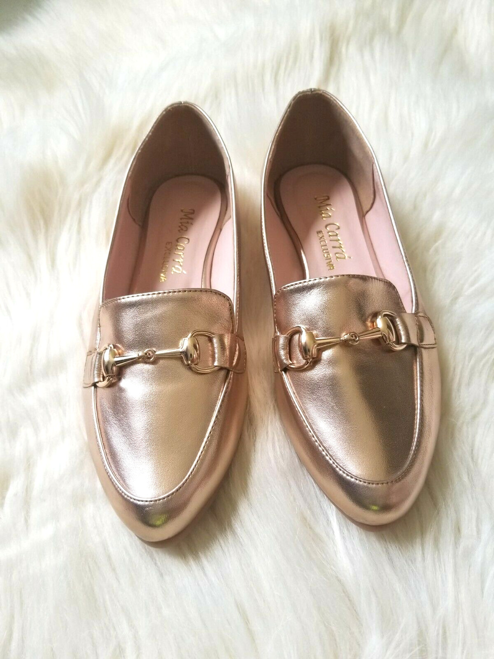 Mia Carra metallic gold loafers Shoes - Size 37 (US 6 - 6,5)